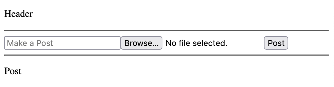 What the site should like after step 2 is complete.