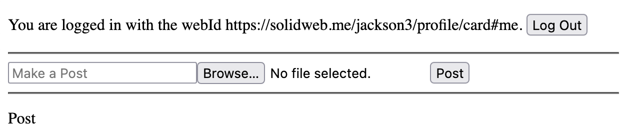 Your site when logged in after completing step 4.