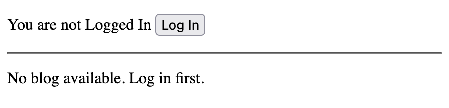 Your site when logged out after completing step 4.